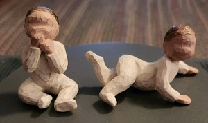 Willow Tree Twin Babies 2-1/2" Demdaco Susan Lordi - Picture 1 of 4