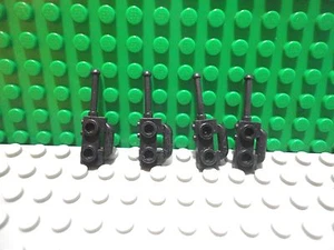 Lego mini figure 4 Black radio walkie talkee tool town city - Picture 1 of 1