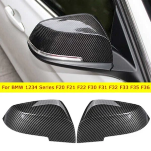 Tapas de cubierta de espejo estilo fibra de carbono para BMW F20 F21 F30 F32 F36 X1 M3 2012-17 - Imagen 1 de 8