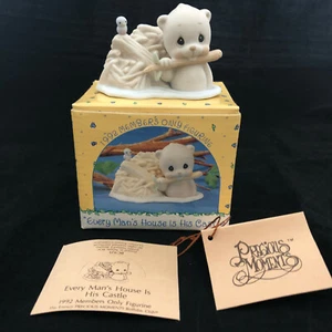 NIB Vintage Precious Moments Every Man's House is This Castle Figurine - Picture 1 of 12