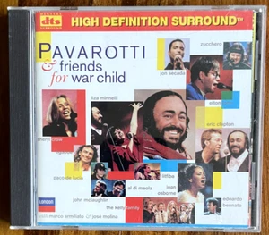 Pavarotti & Friends For War Child 5.1 DTS Surround CD MINT - Imagen 1 de 3
