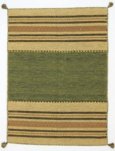 Alfombra Kelim tejida a mano RUGEAST - 170x120cm - Tonos terrosos y diseño atemporal - Imagen 1 de 13