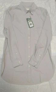 LYSSE Shiffer Button Down Top Pearl XS tag #23-1470-M3 NEW (HSN R1 B#15-5301) - Picture 1 of 4