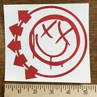 Blink 182 Red Smiley Face Logo Vinyl Decal Sticker 5" 