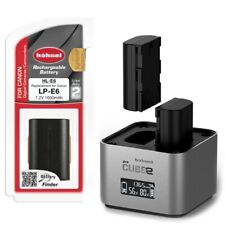 Hahnel Pro Cube 2 Charger and HL-E6 Battery Replacement for LP-E6 Canon Kit