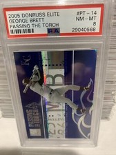 George Brett 2005 Donruss Elite Passing The Torch #PT-14 PSA 8 🔥 Highest Graded