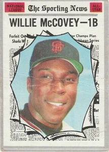 1970 - Topps - Willie McCovey - All-Star - San Francisco Giants - Crease - Picture 1 of 4