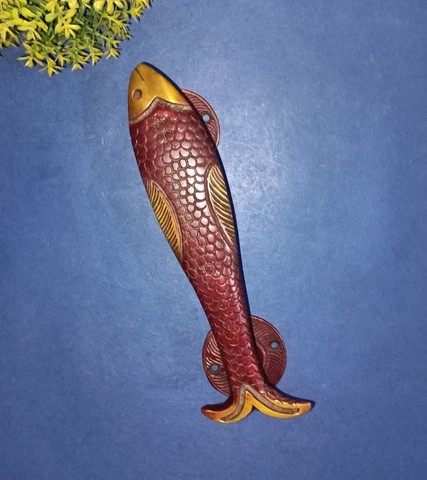 Marine Fish Design Pull Brass Nautical Theme Anchovy Door Handle Home Dec AJ090 Cover
