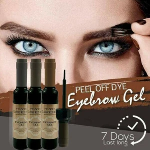 3x Semi Permanent Peel-Off Augenbrauen Tattoo Tönung Farbe Gel Wasserfest Cre ( - Bild 1 von 29
