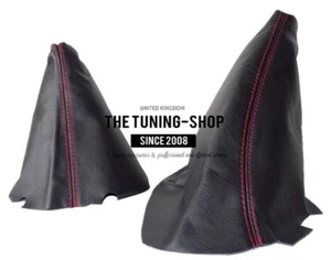 Shift & E Brake Boot For Chevrolet Corvette C6 2005-2013 Manual Leather Red St - Bild 1 von 5