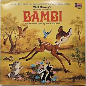 Walt Disney's Story And Songs From Bambi (Vinyl LP, 1969, Disneyland 3903) NM- - Picture 1 of 2