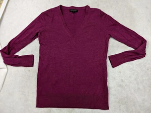 Banana Republic Damen M Burgund 100% Merinowolle Baselayer - Bild 1 von 9