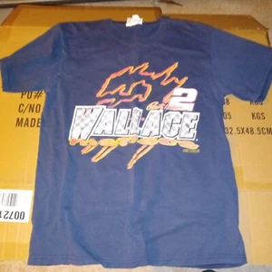Vintage Rusty Wallace 1995 Size M 2-Sided Nascar T shirt Miller Genuine Draft - Picture 1 of 6