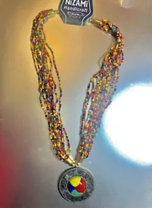 Hermoso collar artesanal para mujer joyería india étnica tribal - Imagen 1 de 1