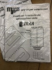 10 FOGLI a 4 TASCHE PER SOTTOBICCHIERI BIRRA 30mmx 33mm circa