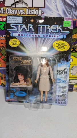 Playmates Star Trek Holodeck Series Dr. Beverly Crusher W/Card Cover