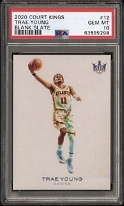 2020-21 Panini Court Kings Trae Young Blank Slate SSP Case Hit #12 PSA 10 Hawks