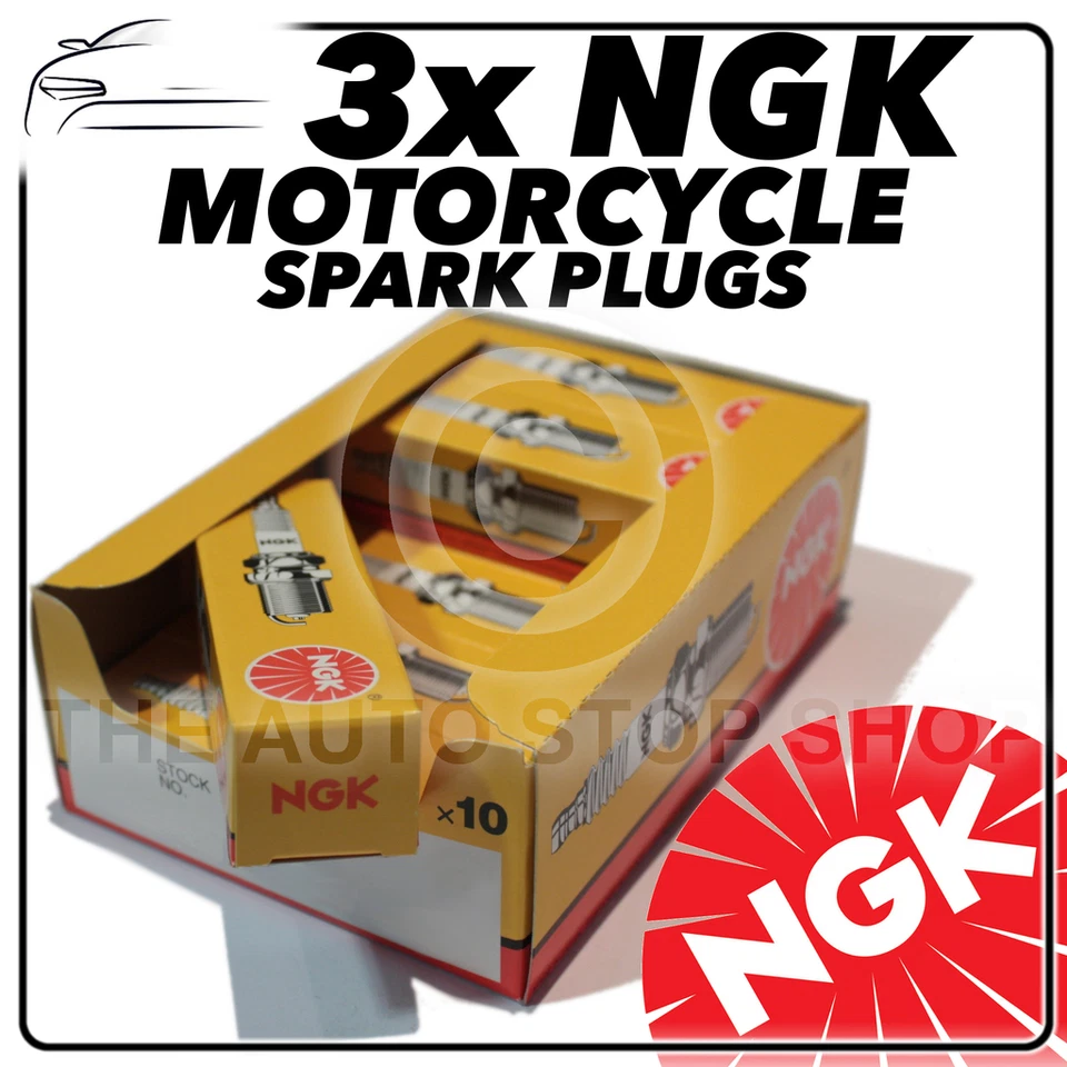 3x Bujías NGK para KAWASAKI 350cc S2, S2A (Mach II) 72->73 Nº5810 Foto 1 de 1