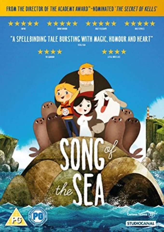 Song of The Sea DVD 2014 Irish Animated Fantasy Feature Film Movie