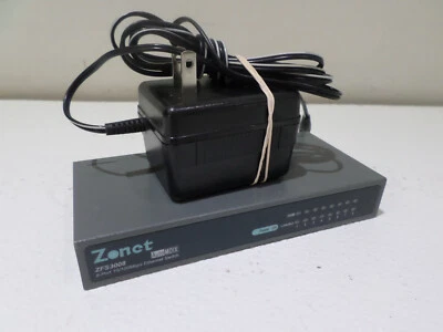 Zonet ZFS3008 8-Port 10/100 Mbps Ethernet Switch w/ Power Supply - Image 1 of 4