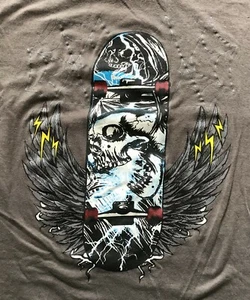 Camiseta Montage Skateboard Juvenil, Gris, Juvenil Talla Grande - Imagen 1 de 5