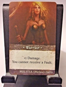 COMPANION MILITIA - WARRIOR PROMO Card - Promo Paradise Kickstarter 2019 - NEW! - Picture 1 of 2