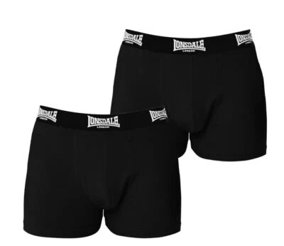 2 Pack Mens Lonsdale Trunks Boxer Short Boxers Pants Briefs Size S - 4XL - Image 1 of 4