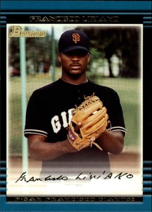2002 Bowman #182 Francisco Liriano Rookie Card 