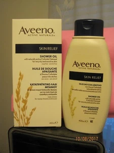 AVEENO ACTIVE NATURALS SKIN RELIEF SHOWER OIL W/OATMEAL~LARGE 13.5 oz BOTTLE NEW - Picture 1 of 3