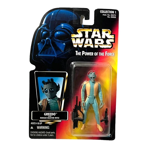 Star Wars Power of the Force Red Card Greedo 3 3/4 Inch Vintage Action Figure Cover