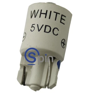 LED, T10, 5 VDC, T3 1/4 cuña. "T10 5V LED) Paquete de 10 ""Envío Gratuito" - Imagen 1 de 2