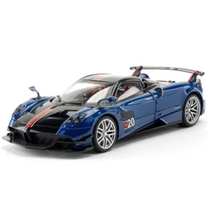 1:18 2019 Pagani Huayra Roadster BC Model Car Diecast Toy Cars Collection Blue - Picture 1 of 11