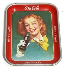 COCA COLA TRAY (1950) VASSOIO ORIGINALE VINTAGE RARE WAIMEA SERVING MADE IN USA