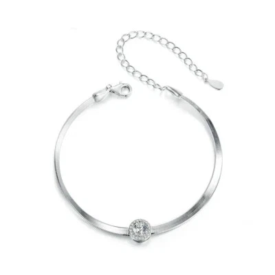 0.5ct Bracelet VVS1/D/Excellent Lab-Created Diamond Test Pass Round Cut Halo - Image 1 of 2