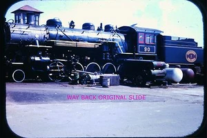 1960's Original Color Slide, Strasburg Railroad Locomotive 90 - Nice Image - Picture 1 of 1