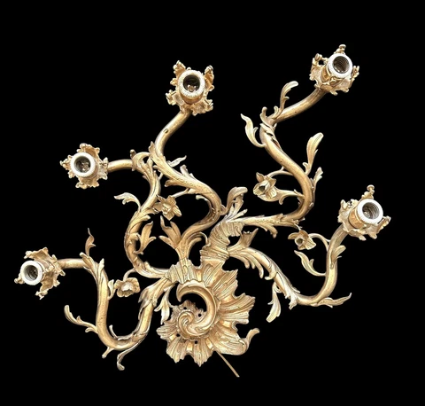 Antique Louis XV style 5 arm Wall Sconce Cover