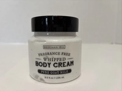 Crema corporal batida con leche de cabra pura Beekman 1802, sin fragancia, 8 fl oz-nueva Foto 1 de 4