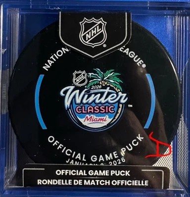 2026 Winter Classic (NY Rangers Vs Fla Panthers) Official Game Puck (No Tracker)