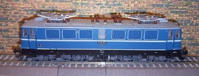 Kühn TT 31600 E-Lok E42 Messe blau, in OVP - Bild 1 von 4