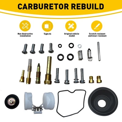 Carburetor Fits for Kawasaki KLR650 KLR 650 1987-2018 Carb Rebuild Repair Kit - Image 1 of 4