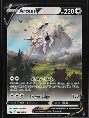 Arceus V SWSH204 Sword & Shield Black Star Promo Pokemon Card - Image 1 of 2