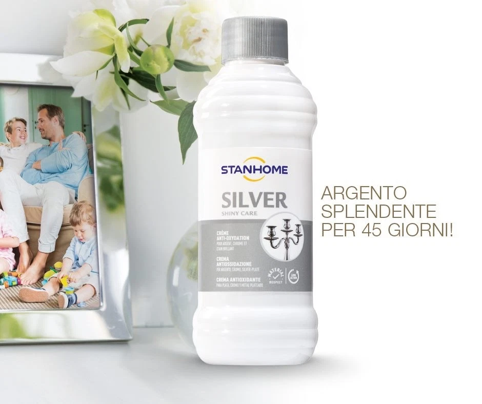 STANHOME: SILVER (CREMA PULITORE ARGENTO, CROMO E SILVER PLATE) - 250 ML