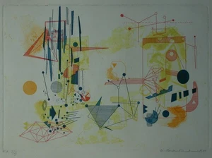 Roman Haubenstock-Ramati (1919 - 1994) Komposition in Gelb - EA - I/XX. - Picture 1 of 16