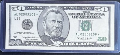 1996 $50 Star Note Un-circulated Condition Very Nice Note! - Image 1 of 2