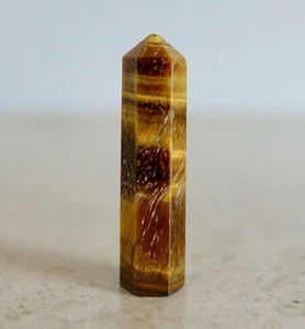 Gelber Tigerauge Stein Einzelpunkt Heilung Naturgestein Reiki Energie Handarbeit  - Bild 1 von 6