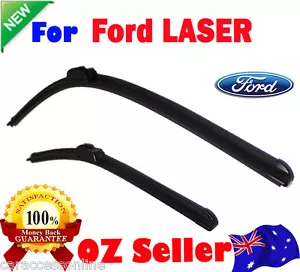 Pair Frameless Windscreen Wiper Blades For FORD Laser KN 1998 -2001 - Picture 1 of 3