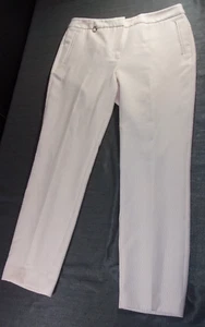 PANTALONES CHIC ADRIANNA PAPELL ROSA CLARO BLANCO ESTAMPADO RECTO CINTURA MEDIA 10 - Imagen 1 de 11