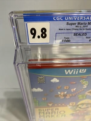 CGC 9.8 A++ FACTORY SEALED Super Mario Maker Nintendo NEW Wii U, 2015 - Image 1 of 4