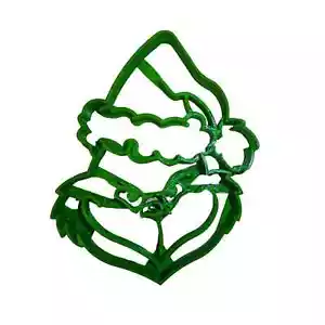 GRINCH HEAD DR SEUSS CARTOON CHARACTER COOKIE CUTTER USA 3D Printed - Picture 1 of 2