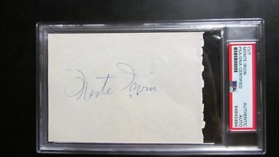 Monte Irvin signed Cut PSA Certified Encapsulated - Image 1 of 4